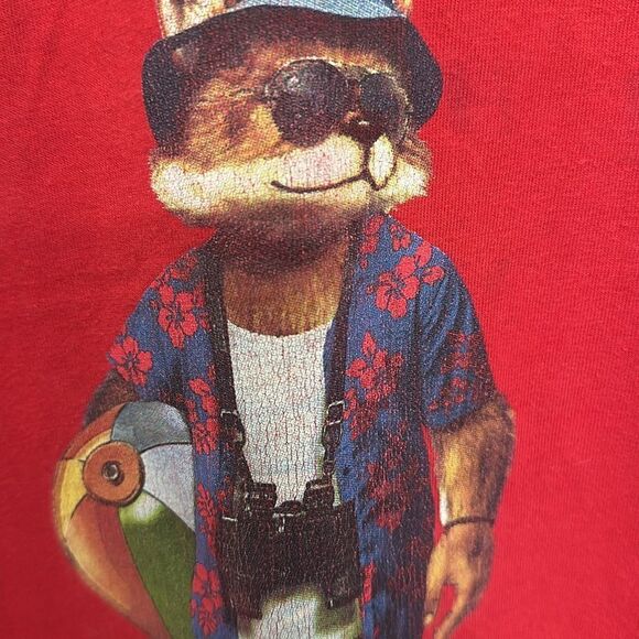 AKOO Men’s Red T-Shirt - Picture 4 of 5